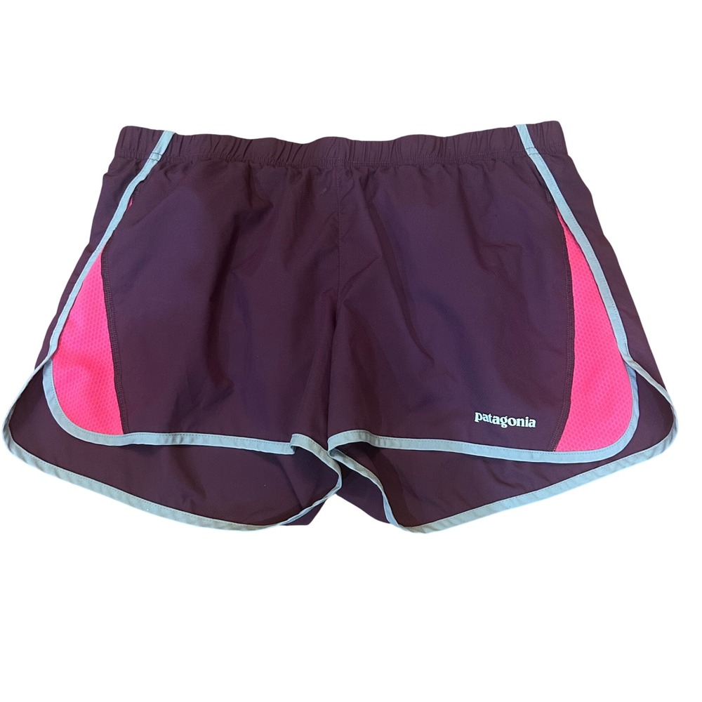 Patagonia Running Shorts Womens Purple Pink Strider Mesh Active Medium